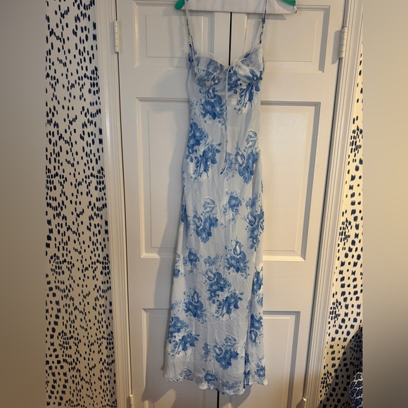 Princess Polly Elegant Blue Floral Women's Dress size 4 - Picture 1 of 4